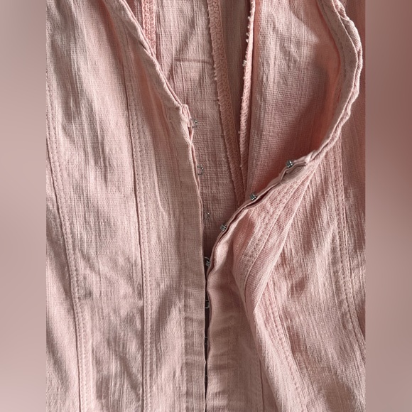 NWOT Free People FP Intimately Pale Pinky-Peach Racerback Bodysuit Size Small - Picture 3 of 10